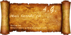 Abel Gothárd névjegykártya